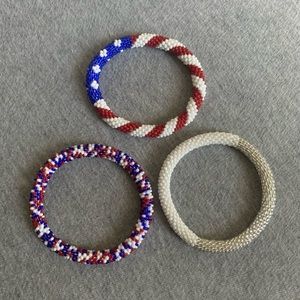 Patriotic Lily & Laura Bracelets